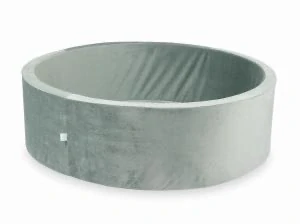 Suchý kulatý bazének XXL (pol.130 cm) VELVET - světle šedá