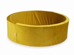 Suchý kulatý bazének XXL (pol.130 cm) VELVET - zlatá