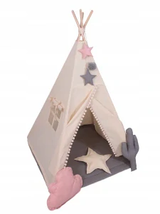 Stan pro děti týpí - s polštářky
