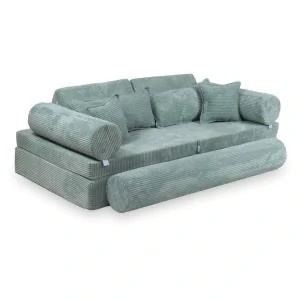 Montessori Play Sofa Luxury Manšestrová - mátová