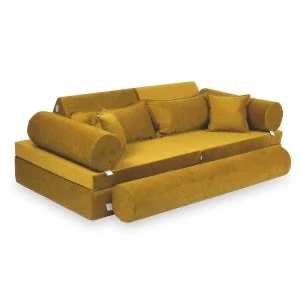 Montessori Play Sofa Luxury Velvet - gold