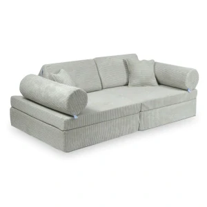 Montessori Play Sofa Comfort Manšestrová - šedá