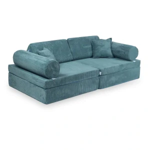 Montessori Play Sofa Comfort Manšestrová - modrá
