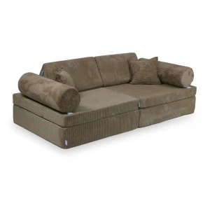 Montessori Play Sofa Comfort Manšestrová - hnědá