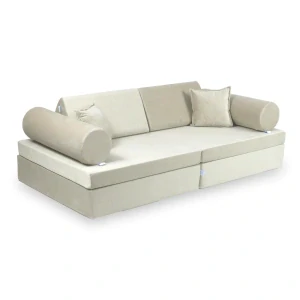 Montessori Play Sofa Comfort Velvet - ekru