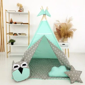 Stan teepee pro děti MINT Stars