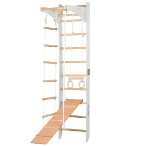 Dřevěné žebřiny pro děti i dospělé SPORT C - bilá
