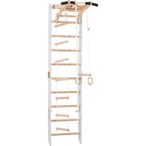 Dřevěné žebřiny pro děti i dospělé SPORT A - bílá
