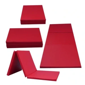 Gymnastická skládací matrace, žíněnka - červená