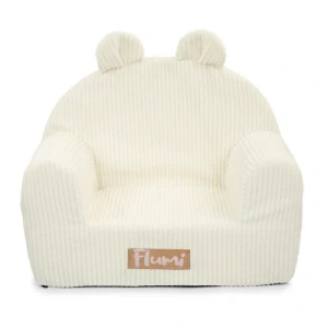 Dětské křesílko Teddy - manšestr světle béžové