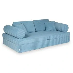 Montessori Play Sofa Comfort Waffle - modrá