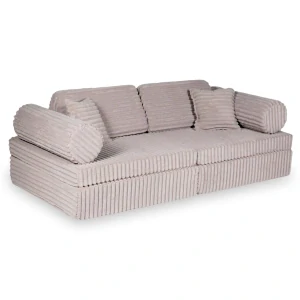 Montessori Play Sofa Comfort Waffle - růžová