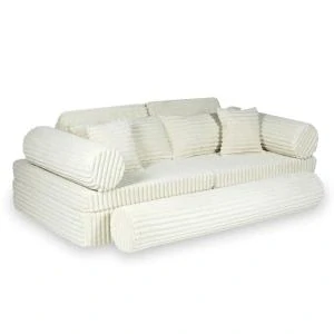 Montessori Play Sofa Luxury Waffle - béžová
