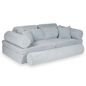 Montessori Play Sofa Luxury Waffle - šedá