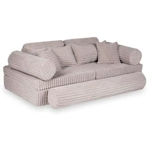 Montessori Play Sofa Luxury Waffle - růžová