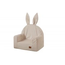 Dětské křesílko Bunny - velvet, béžová