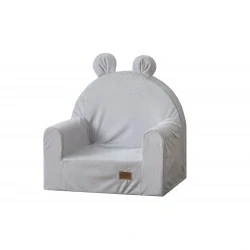 Dětské křesílko Teddy - velvet, šedá