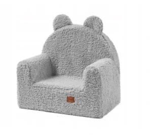 Dětské křesílko Teddy - velvet, šedá