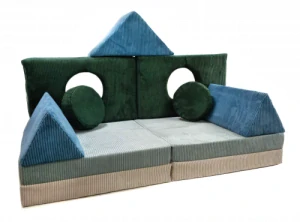 Modulární rozkládací pohovka SOFA pro děti, polštář, pěnová matrace - mix barev 4