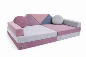 Modulární rozkládací pohovka SOFA pro děti, polštář, pěnová matrace - mix barev 5