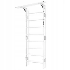 Gymnastický žebřík - ocel, bílá