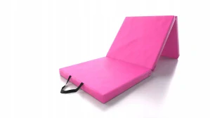 Gymnastická skládací matrace, žíněnka - růžová