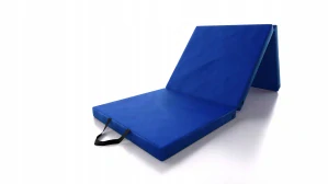 Gymnastická skládací matrace, žíněnka - modrá