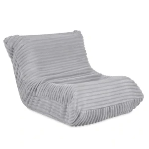 Dětské ergonomické křeslo Mooni, prémiový manšestr - šedá