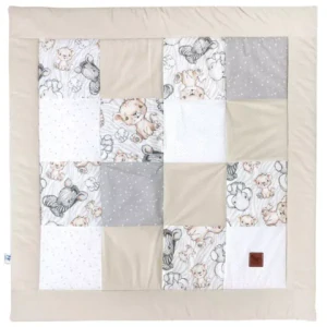 Hrací podložka PATCHWORK - béžová