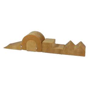 Pěnové domácí hřiště 5 ks Velvet - karamelová