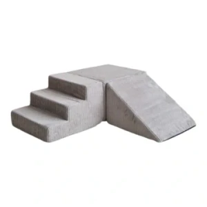 Pěnová hrací sestava 3 ks, manžestr - šedá