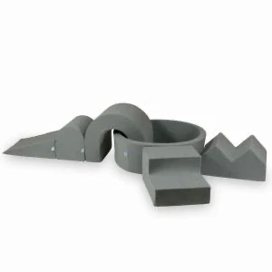 Pěnové domácí hřiště s bazénkem - šedá