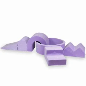 Pěnové domácí hřiště s bazénkem VELVET - fialová