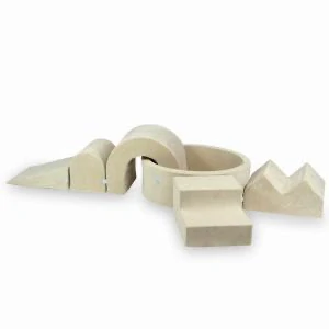 Pěnové domácí hřiště s bazénkem VELVET - světle béžová