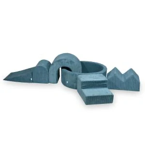 Pěnové domácí hřiště s bazénkem manžestr - modrá