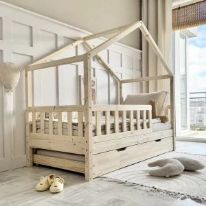 Dětská Postel Domeček Gabby PLUS Sleep - natural, přistýlka