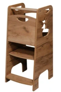 Učící věž Kitchen Helper - kachnička, přírodní dřevo