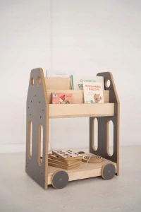 Montessori knihovna CAR - šedá