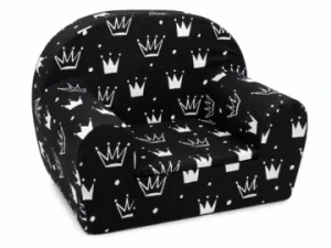 Dětské křesílko Crowns - černá