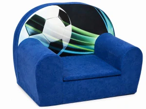 Dětské křesílko Fotbal - modrá