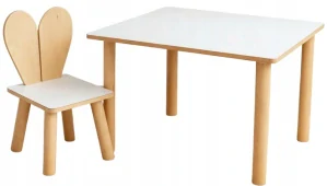 Dětský stoleček L a 1 židlička BUNNY