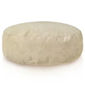 Dětský sedací taburet - samet, béžová