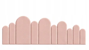 Sada čalouněných panelů plot, 200 cm - různé barvy