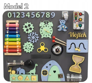 Montessori senzorická manipulační tabule Classic Plus 2