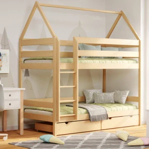 Dětská patrová postel domeček LUNA