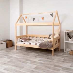 Dětská postel domeček TOBY - přírodní