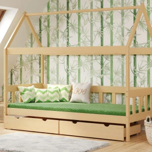 Dětská postel domeček TOBY - přírodní