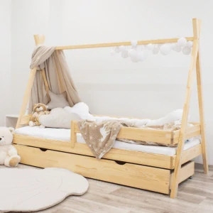 Dětská postel teepee (týpí) - přírodní