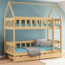 Dětská patrová postel domeček LUKO