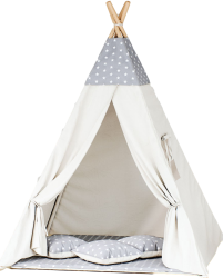 Stan teepee pro děti Standard béžový - šedý